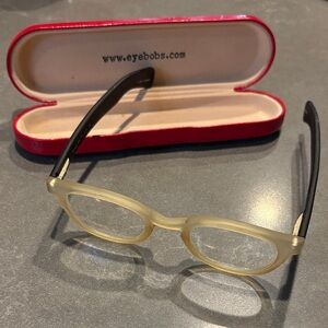 Eyebobs Matte Yellow Oval Reading Glasses